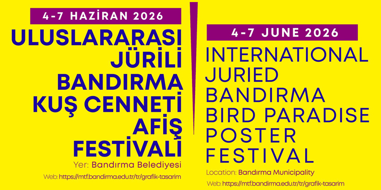 Uluslararası Jürili Bandırma Kuş Cenneti Afiş Festivali 2026