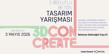 3DCON CREATE 3 Boyutlu Beton Baskı  Tasarım Yarışması