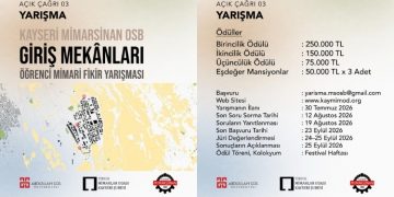 Kayseri Mimarsinan OSB Giriş Mekanları Öğrenci Mimari Fikir Yarışması