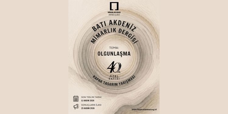 Batı Akdeniz Mimarlık Dergisi 40. Yıl Özel Sayısı Kapak Tasarım Yarışması